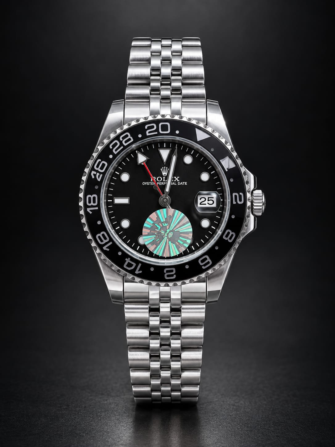 "Blue &amp; Gold GMT-inspired luxury watch"