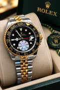"Blue &amp; Gold GMT-inspired luxury watch"